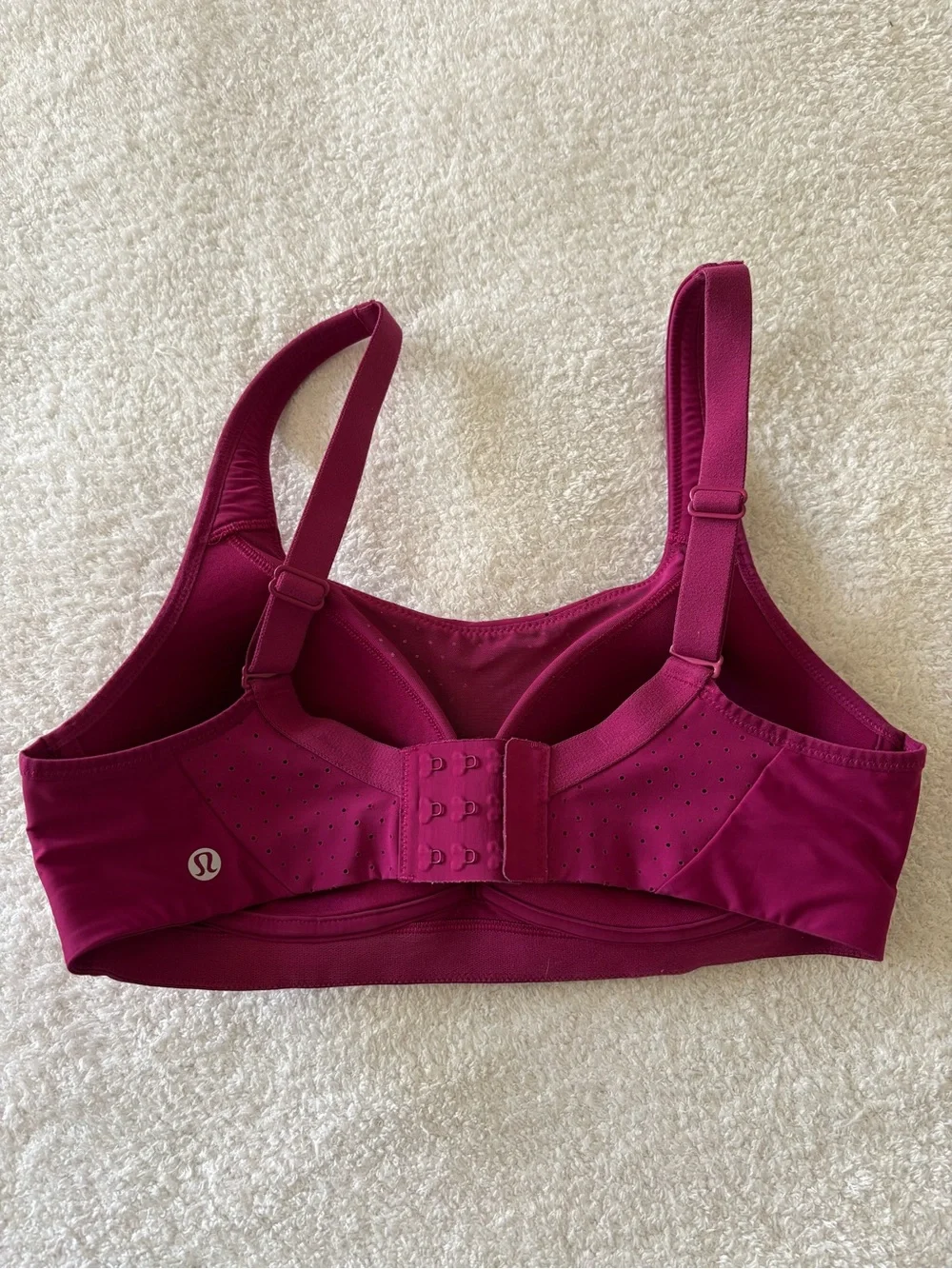 Lululemon Run Times Sports Bra in Plum Size 34 C